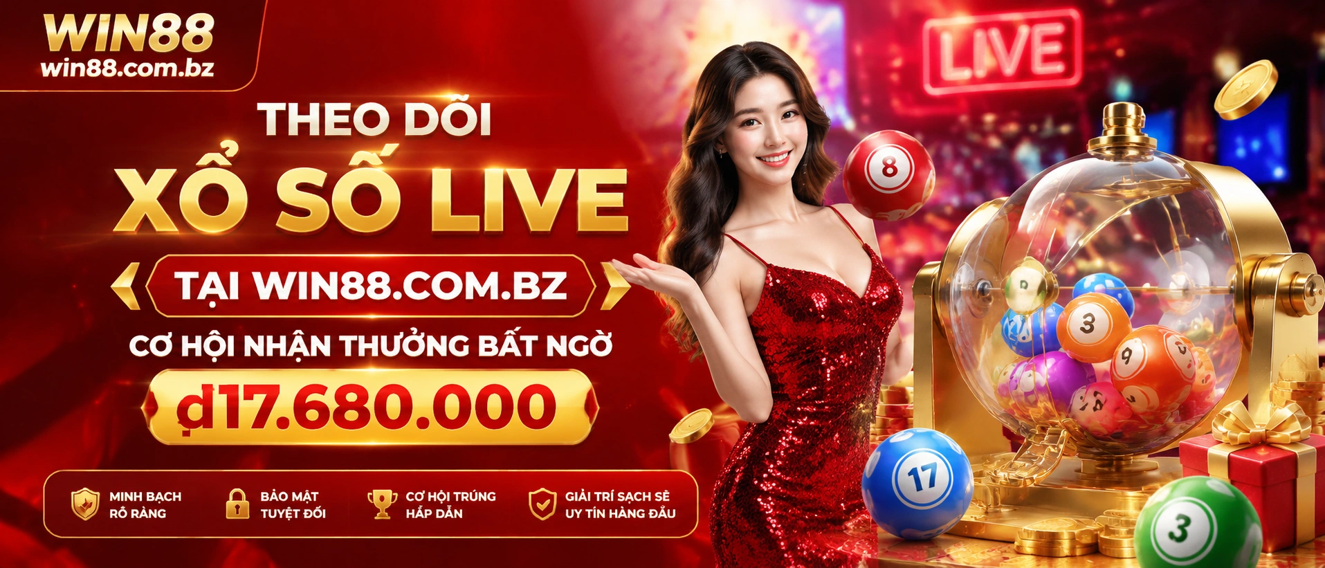 Bảng thông tin Xổ Số Win88 với dữ liệu và khu vực tra cứu